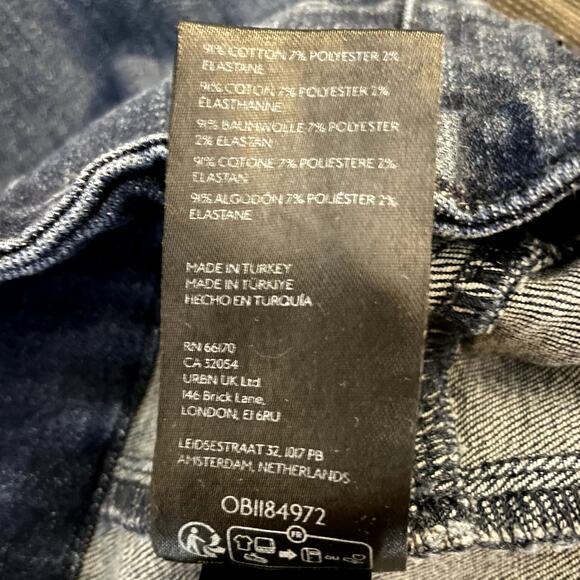 Free People Jayde Flare High Rise Stretch Denim Jeans Blue Size 30 EUC - Picture 6 of 7